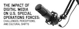 Banner Image for The Impact of Digital Media on U.S. Special Operations Forces: Challenges, Perceptions, and Cultural Shifts. Image highlights a professional microphone set up often used in podcasting.