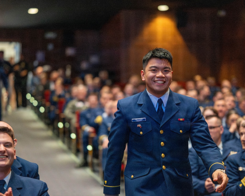 The cadets of class 2026 receive their first assignments on Billet Night at the U.S. Coast Guard Academy, New London, Connecticut, March 5, 2026 . During the event, each cadet will receive their billet, a specific job assignment at a Coast Guard unit. This is a highly anticipated event for the graduating class, as it marks the first step towards a career of service to the country. (U.S. Coast Guard photo by Petty Officer 2nd Class Janessa-Reyanna Warschkow)