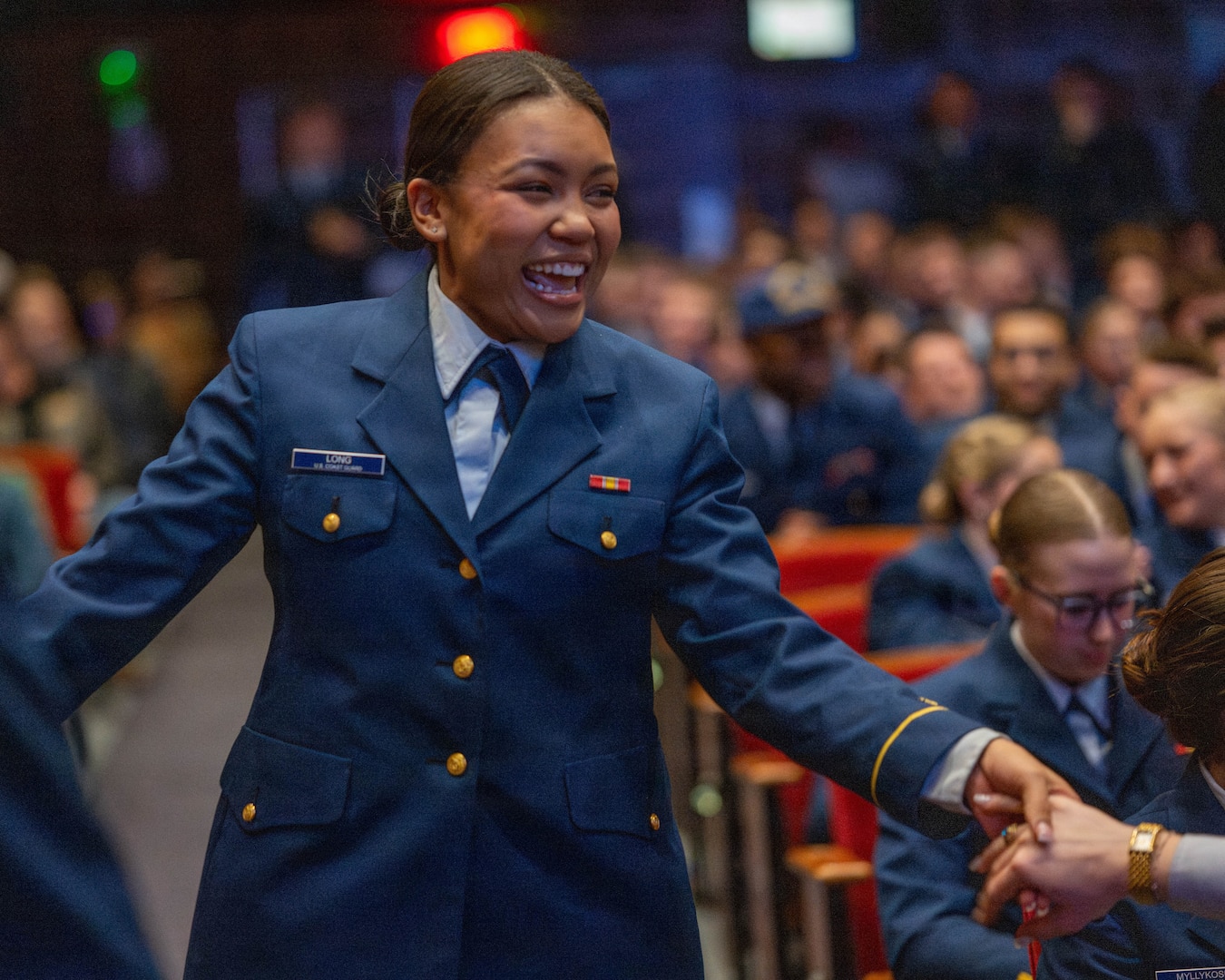 The cadets of class 2026 receive their first assignments on Billet Night at the U.S. Coast Guard Academy, New London, Connecticut, March 5, 2026 . During the event, each cadet will receive their billet, a specific job assignment at a Coast Guard unit. This is a highly anticipated event for the graduating class, as it marks the first step towards a career of service to the country. (U.S. Coast Guard photo by Petty Officer 2nd Class Janessa-Reyanna Warschkow)