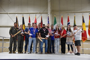 80th Flying Training Wing annual award winners pose for a photo