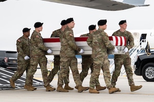 Army Capt. Cody A. Khork honored in dignified transfer March 7