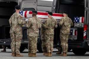 Army Chief Warrant Officer 3 Robert M. Marzan honored in dignified transfer March 7