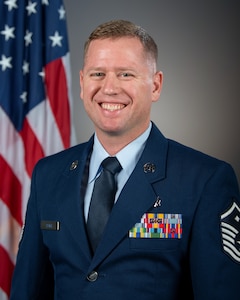 Master Sgt. Josh Pence, first sergeant for 123rd Medical Group, has been named the Kentucky Air National Guard’s First Sergeant of the Year for 2026. He will be honored at a banquet in Louisville, Ky., March 14, 2026. (U.S. Air National Guard photo by Phil Speck)