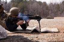 The Honorable Hung Cao, Under Secretary of the Navy, shoots an M27 Infantry Automatic Rifle at Marine Corps Base Quantico, Virginia, Feb. 27, 2026. During a visit to The Basic School and Officer Candidates School, Cao met with senior leaders and Marines to observe training and gain a deeper understanding of the methods the Marine Corps uses to train, screen, and evaluate its candidates and newly commissioned officers.