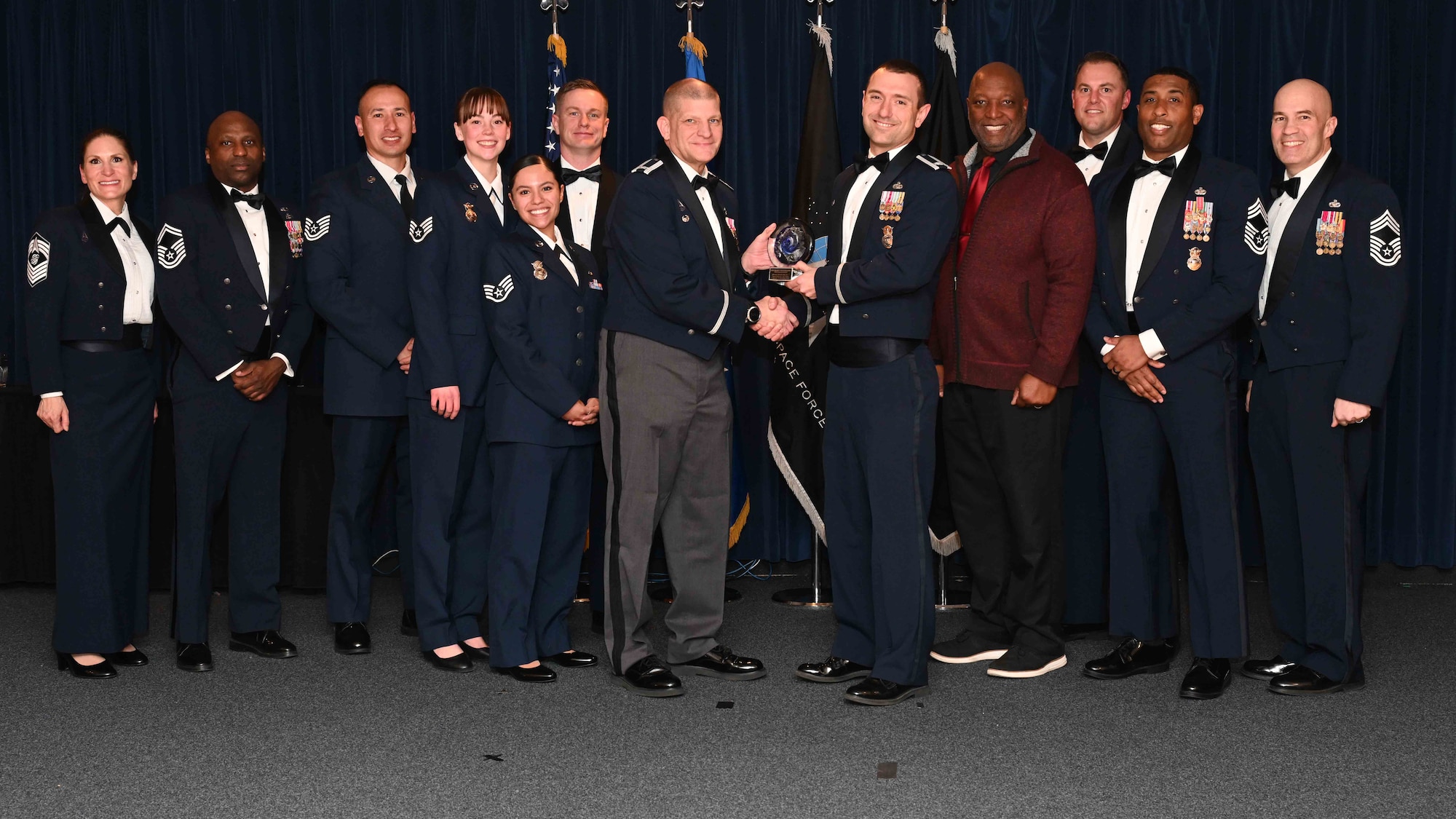 Service members serve