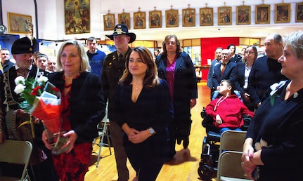 Col. Kowalski appeared as the guest speaker for their Casimir Pulaski Day celebration.