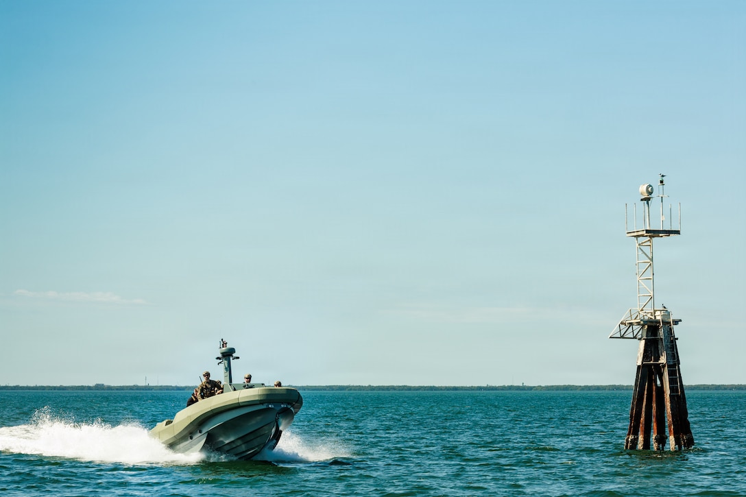 U.S. Marines with Charlie and Delta Companies, Littoral Craft Company, 4th Assault Amphibian Battalion, 4th Marine Division, conduct maritime navigation, tactical towing, and reconnaissance drills in Tampa, Florida, Mar. 2, 2026,. 



The training included recovery drills and littoral craft operations, was part of a command team training evolution designed to enhance technical proficiency and maintain operational readiness in a maritime environment.



(U.S. Marine Corps photo by Sgt. Luis Saldana)