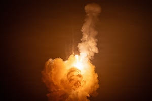 An unarmed Minuteman III Intercontinental Ballistic Missile launches during an operational test at 11:01 p.m. Pacific Time March 3, 2026, at Vandenberg Space Force Base, Calif. ICBM test launches help ensure the U.S. ICBM fleet is ready, reliable and effective. This launch, designated GT 255, was scheduled years ago, and was not in response to world events. It is a key component of a data-driven program that has been in place for decades, involving over 300 similar tests designed to validate the performance of the weapon system. The data collected from these routine tests is essential for ongoing and future force development. (U.S. Space Force photo by Staff Sgt. Joshua LeRoi)