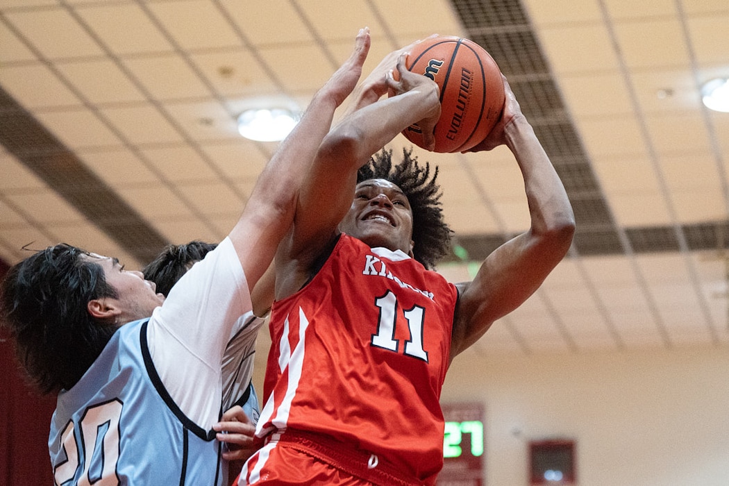 Nile C. Kinnick High School defeated St. Marys International School 47-44 February 4, 2026 to claim their third consecutive Far East Tournament Boys Basketball Championship.