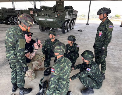 Washington Guard, Royal Thai Army Strengthen Ties With Stryker Leader Exchange