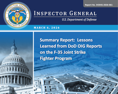 Summary Report: Lessons Learned from DoD OIG Reports on the F-35 Joint Strike Fighter Program (Report No. DODIG-2026-061)