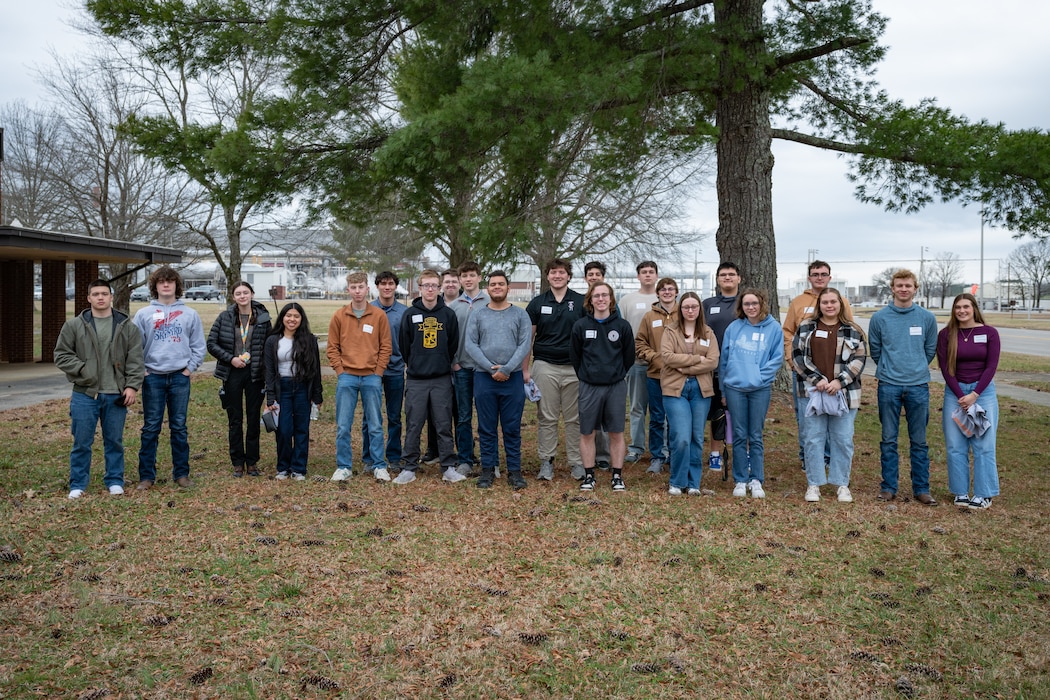 Twenty-three high school students from neighboring high schools participated in the 2026 Engineer-For-A-Day program at Arnold Air Force Base, Tenn., headquarters of Arnold Engineering Development Complex, Feb. 25, 2026. This year’s event took place Feb. 24-26 with events that included a Student Design Competition, Engineer-For- A-Day Program and an Engineers Week Banquet. (U.S. Air Force Photo by Keith Thornburgh)