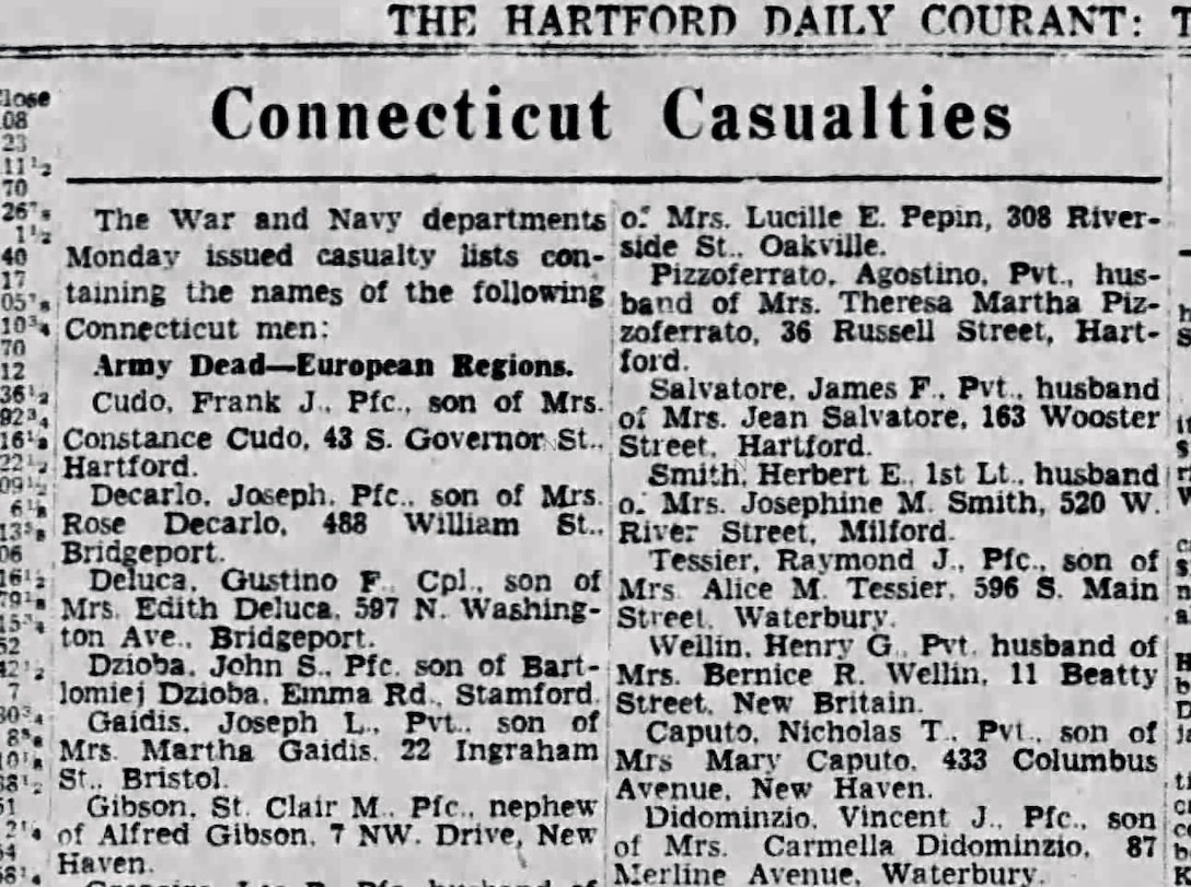 Pfc. St. Clair M. Gibson