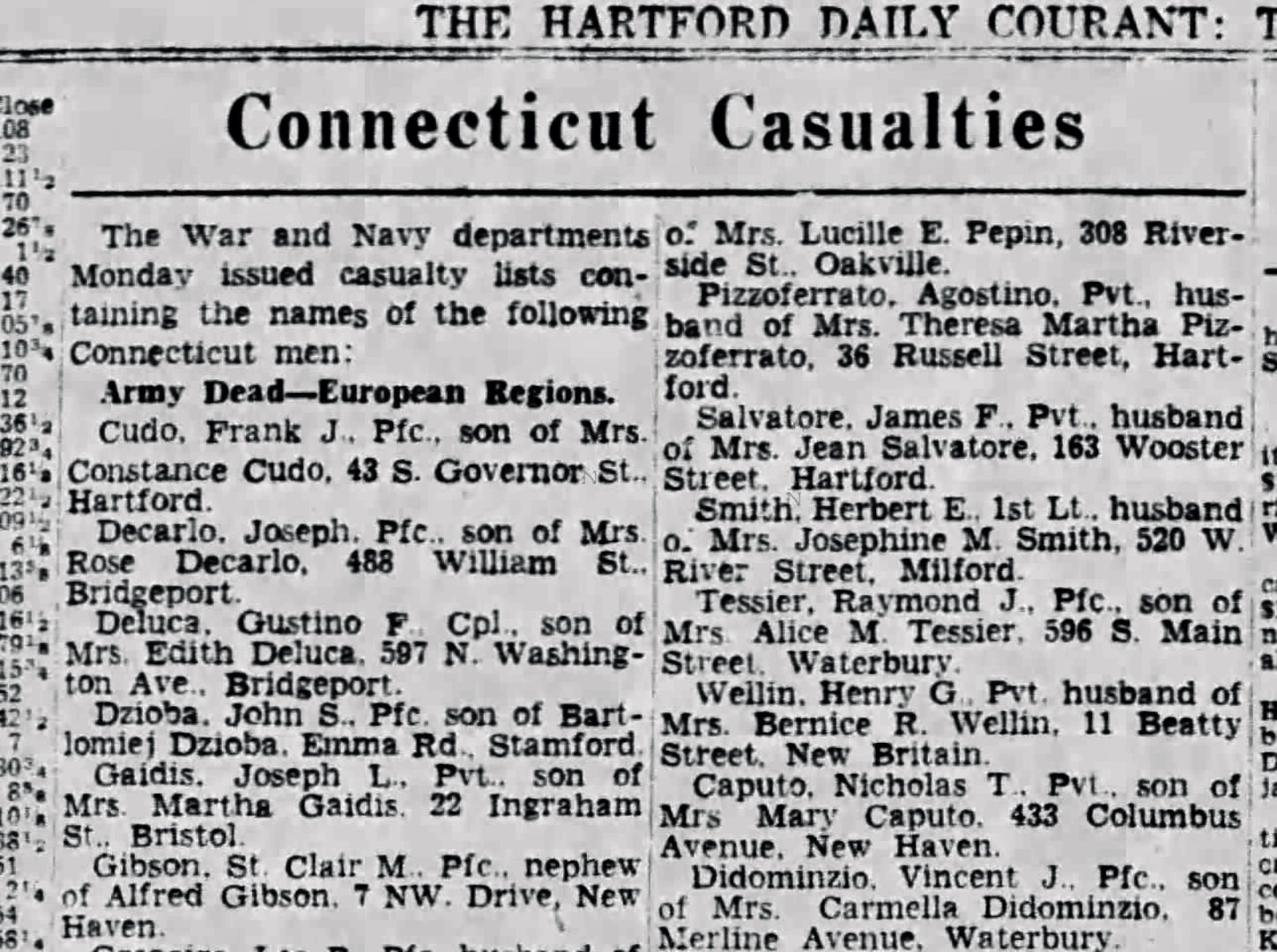 Pfc. St. Clair M. Gibson