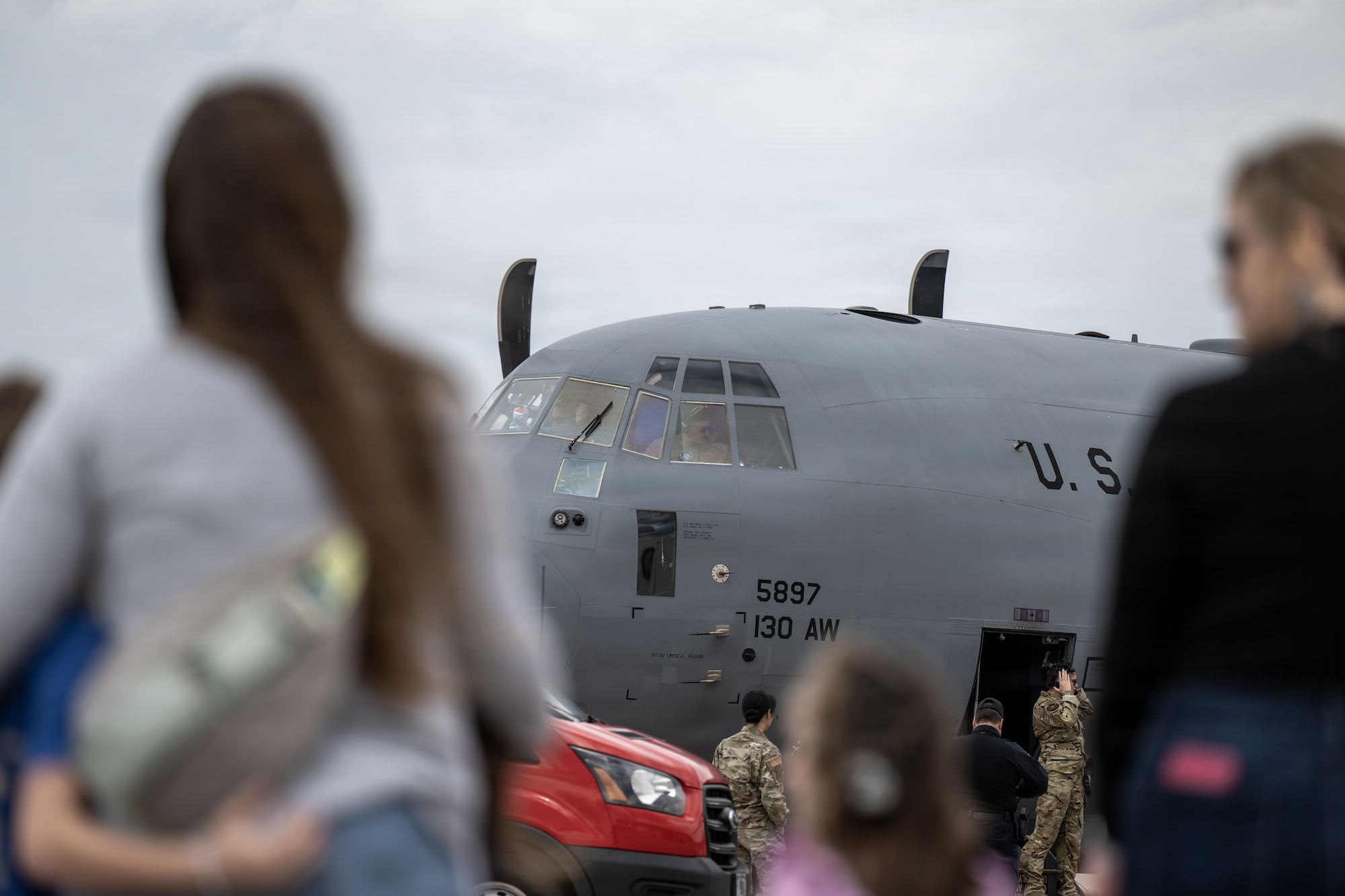 Photos of Airmen returning to their families.