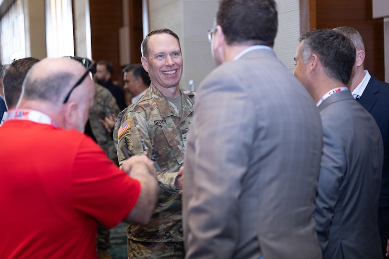 Caribbean District Commander Col. Charles Decker delivers opening remarks at the 2026 SAME San Juan Field Chapter Industry Day, held March 3-5, 2026, at the El Conquistador Resort in Fajardo, Puerto Rico. The event brought together federal leaders, industry partners, and A/E/C professionals for one of the strongest programs to date, designed to spark collaboration and highlight real federal opportunities across Puerto Rico, the USVI, and the broader Caribbean region.