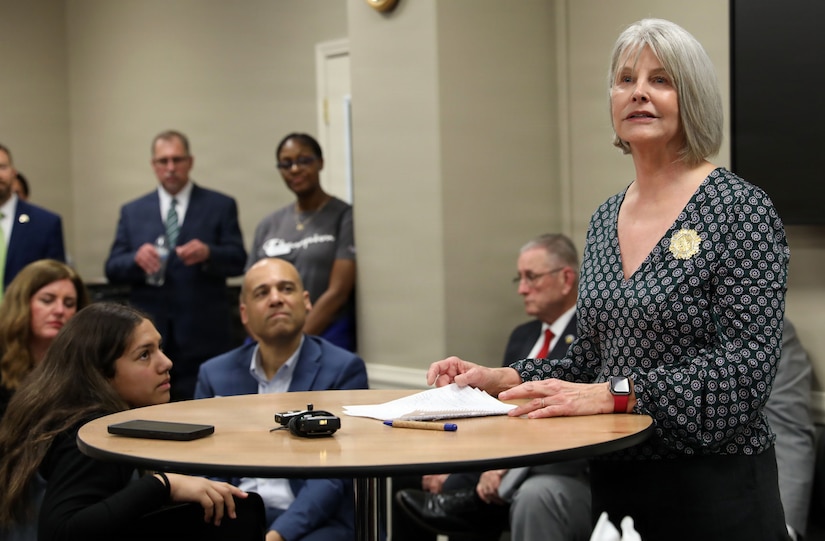 The event was hosted by Kentucky Senate joined along with Mrs. Karen Lamberton, wife of the Adjutant General–Kentucky, U.S. Army Maj. Gen. Hal Lamberton, whose continued support of Guard families helps make opportunities like this possible.