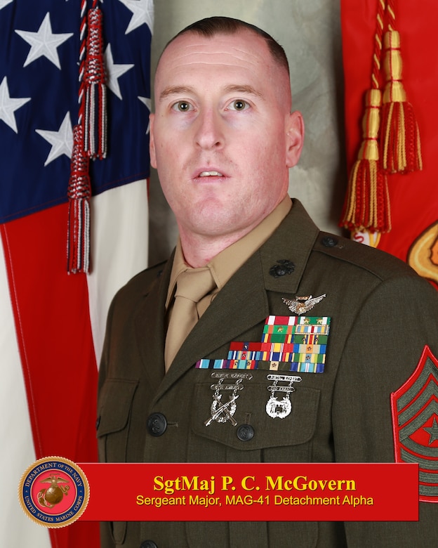 Sergeant Major Patrick C. McGovern, Command Senior Enlisted Leader, Marine Light Helicopter Attack Squadron 775
