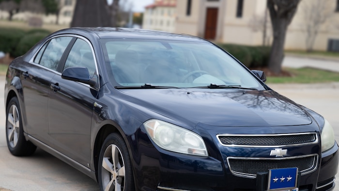 Photo of an officer’s staff vehicle