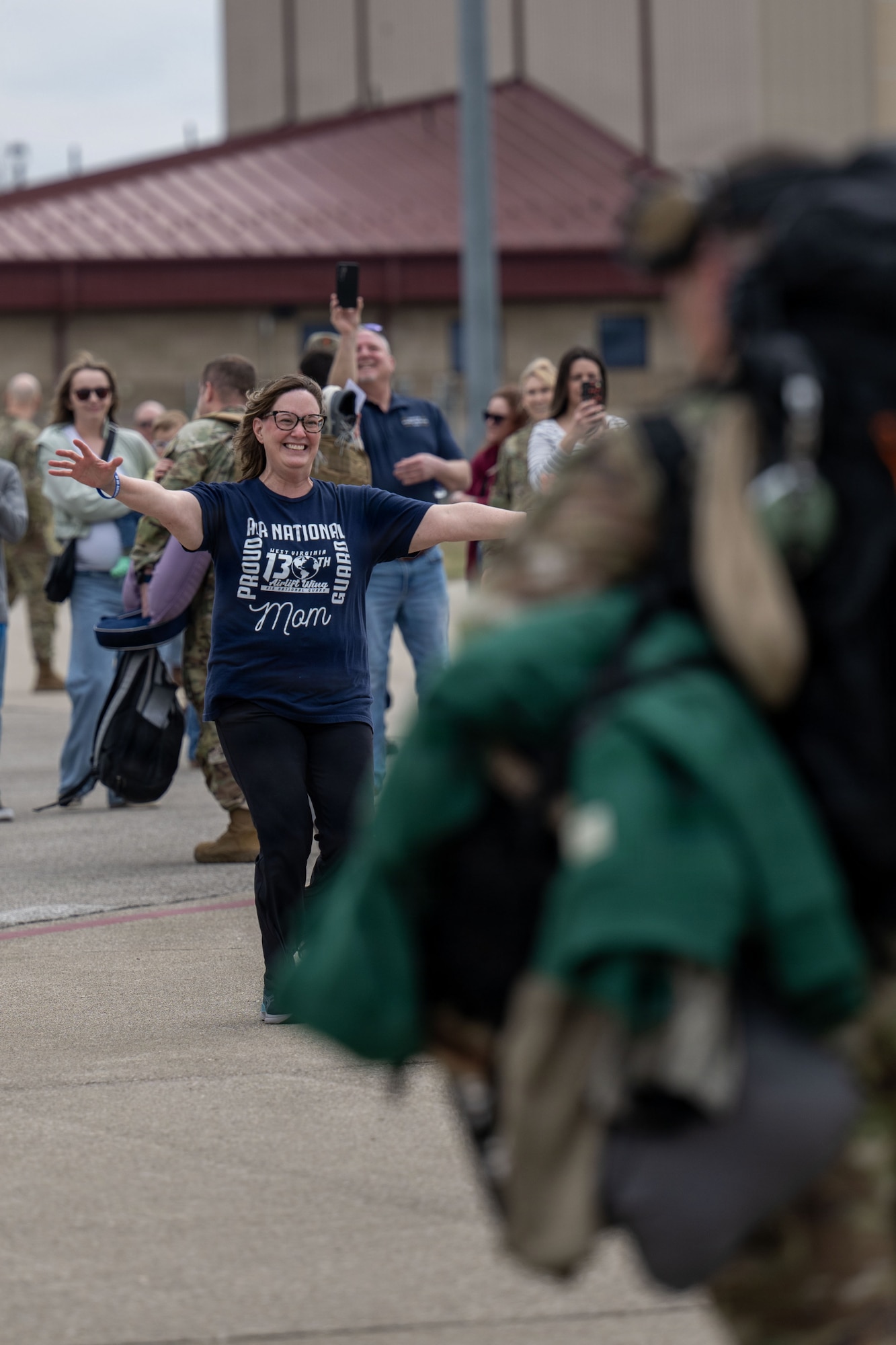 Photos of Airmen returning to their families.