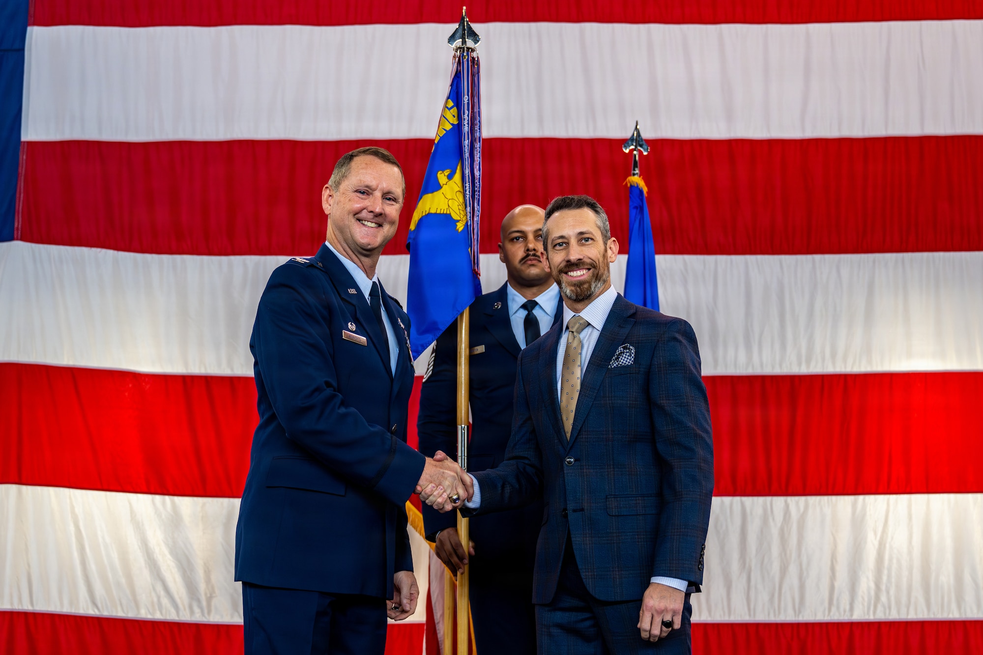 Nine honorary commanders and nine deputy honorary commanders were inducted during the ceremony.