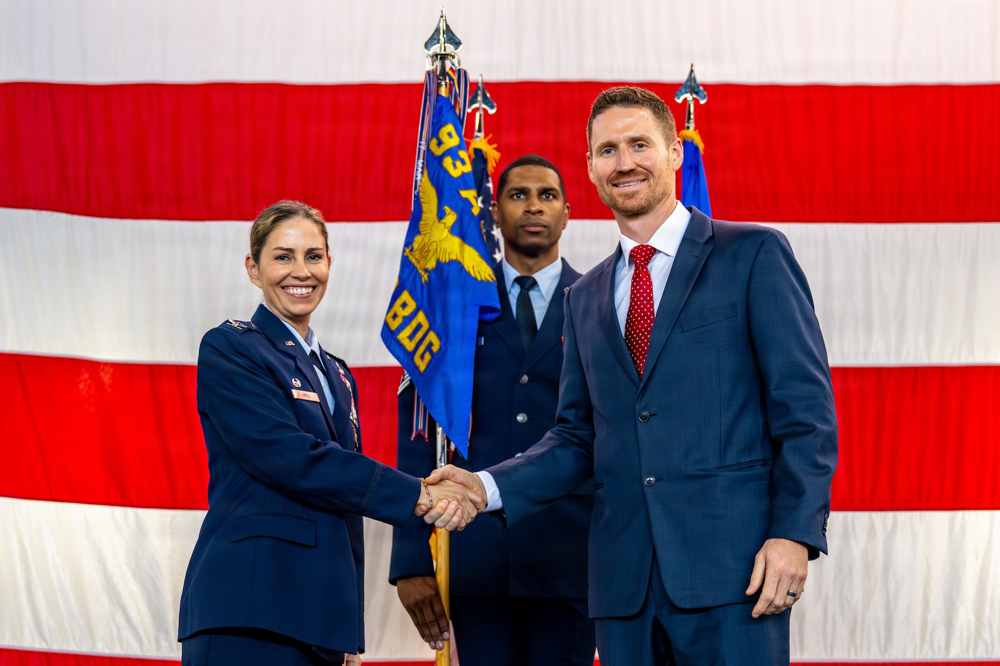 Nine honorary commanders and nine deputy honorary commanders were inducted during the ceremony.