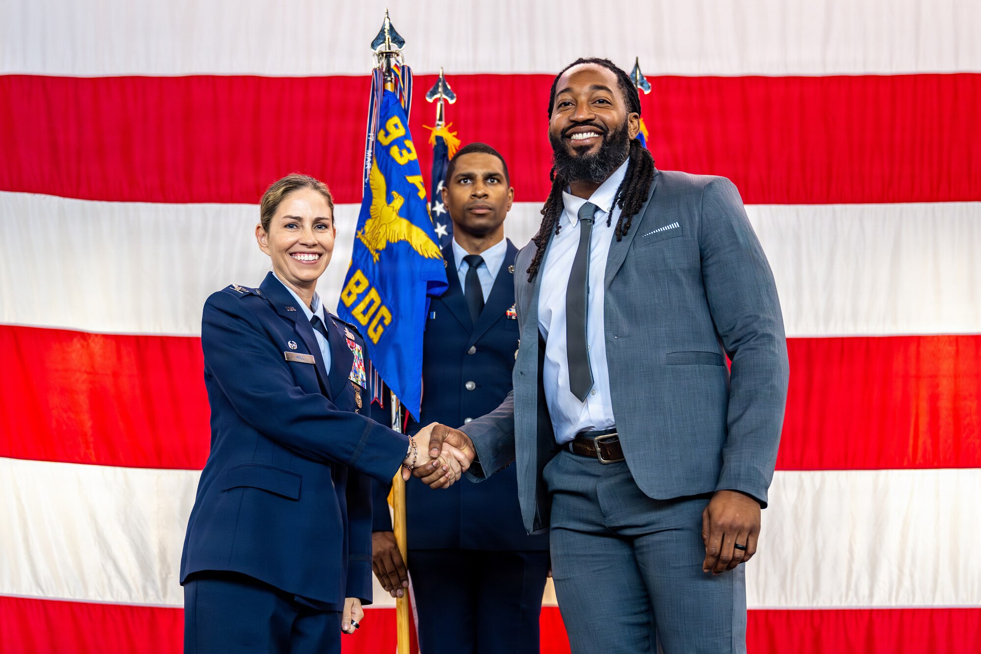 Nine honorary commanders and nine deputy honorary commanders were inducted during the ceremony.