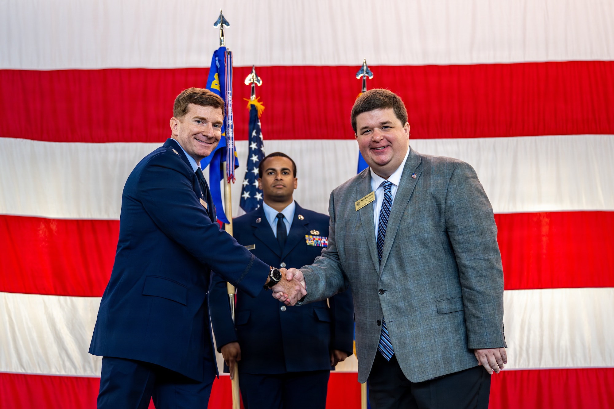 Nine honorary commanders and nine deputy honorary commanders were inducted during the ceremony.