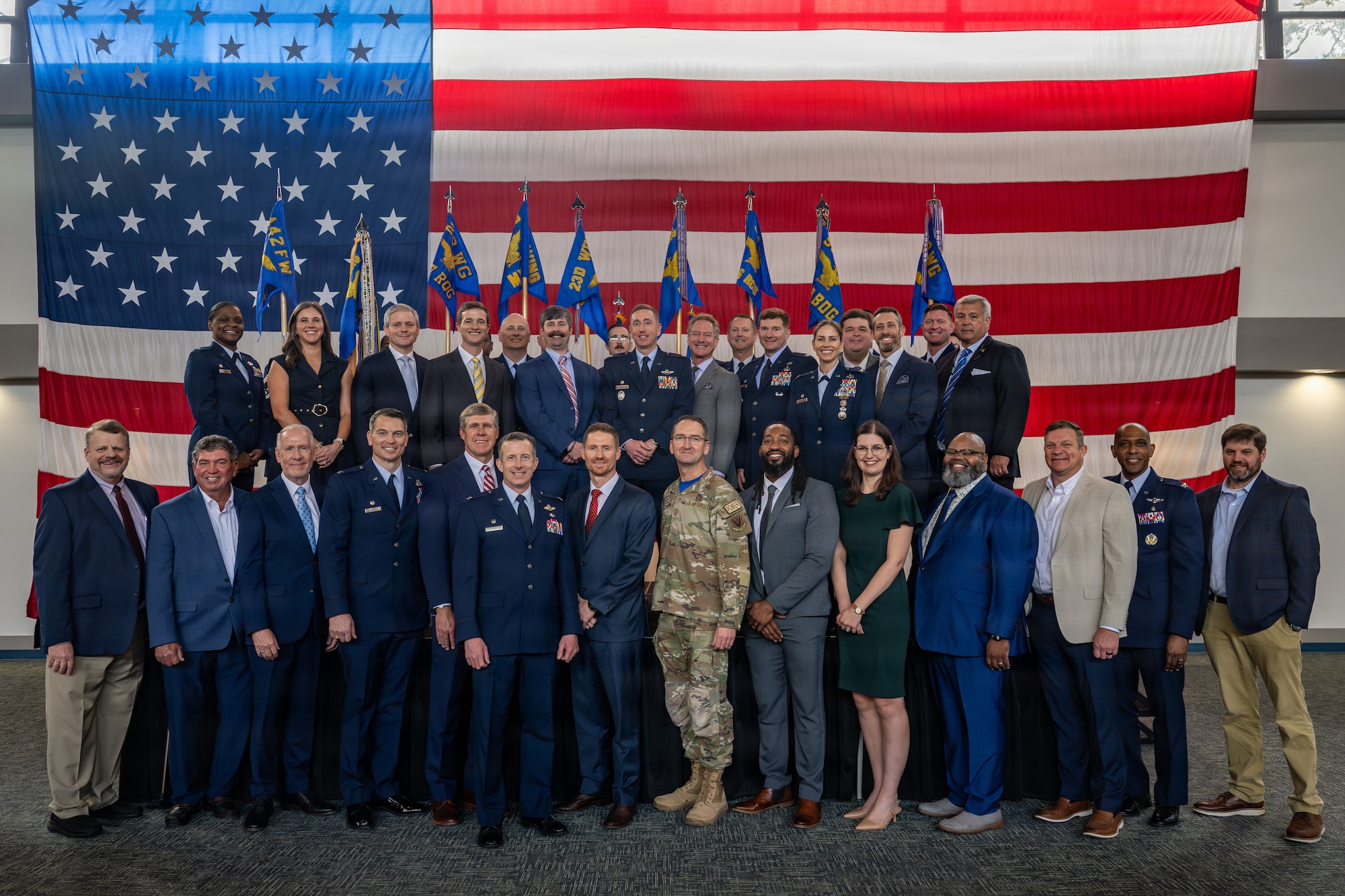 Nine honorary commanders and nine deputy honorary commanders were inducted during the ceremony.