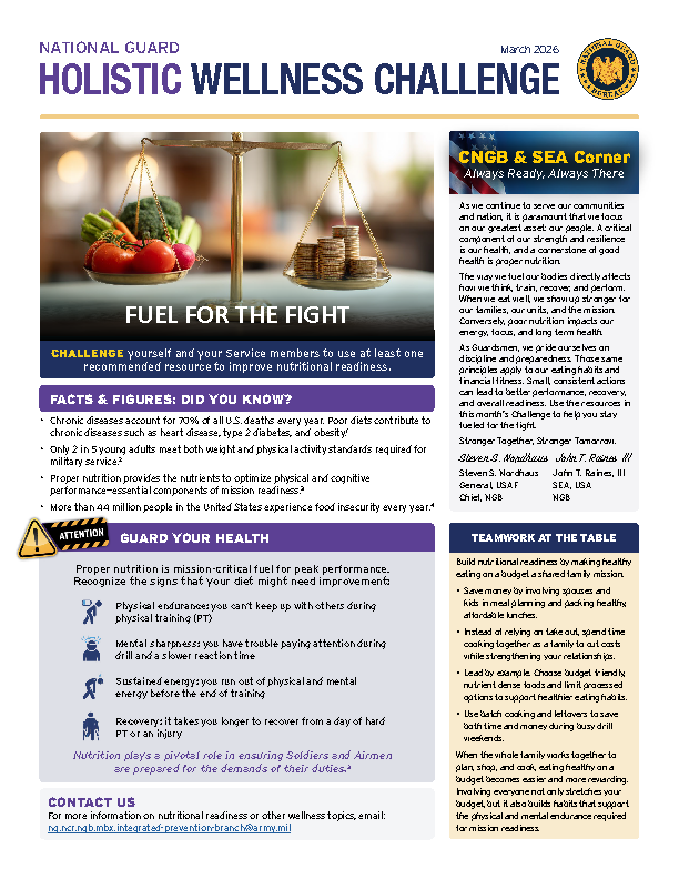 Holistic Wellness Challenge - Warrior Ready