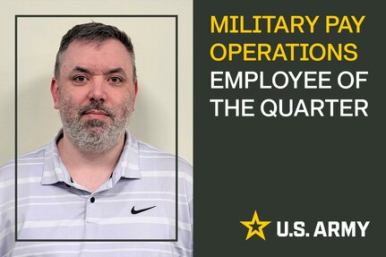 William French, U.S. Army Financial Management Command Military Pay Operations financial management analyst, poses for a photo at Fort Leavenworth, Kansas, March 3, 2026. MPO performs the installation-level military support for the Army across the United States, Korea and Japan. The MPO headquarters in Indianapolis manages 36 Army Military Pay Offices, formerly known as Defense Military Pay Offices, and 14 satellite offices at 49 locations. (U.S. Army graphic illustration)