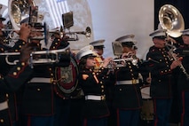 Marine Corps San Diego Band perform for Patriots at Pebble