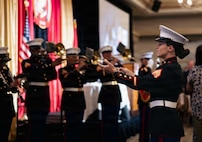 Marine Corps San Diego Band perform for Patriots at Pebble
