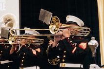 Marine Corps San Diego Band perform for Patriots at Pebble