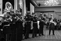 Marine Corps San Diego Band perform for Patriots at Pebble