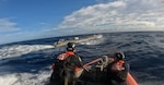 The U.S. Coast Guard Cutter Forward’s Over-the-Horizon cutter boat approaches a Self-Propelled Semi-Submersible in the Eastern Pacific Ocean, February 24, 2026. (U.S. Coast Guard courtesy photo)