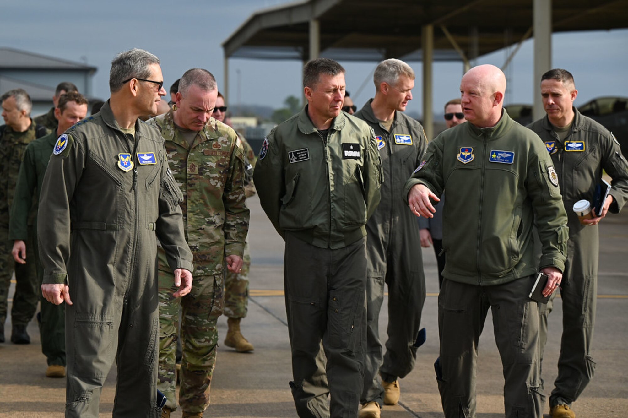 Air Force Chief of Staff Gen. Ken Wilsbach and Chief Master Sgt. of the Air Force David Wolfe tour facilities at Ebbing Air National Guard Base, Ark., March 9, 2026.