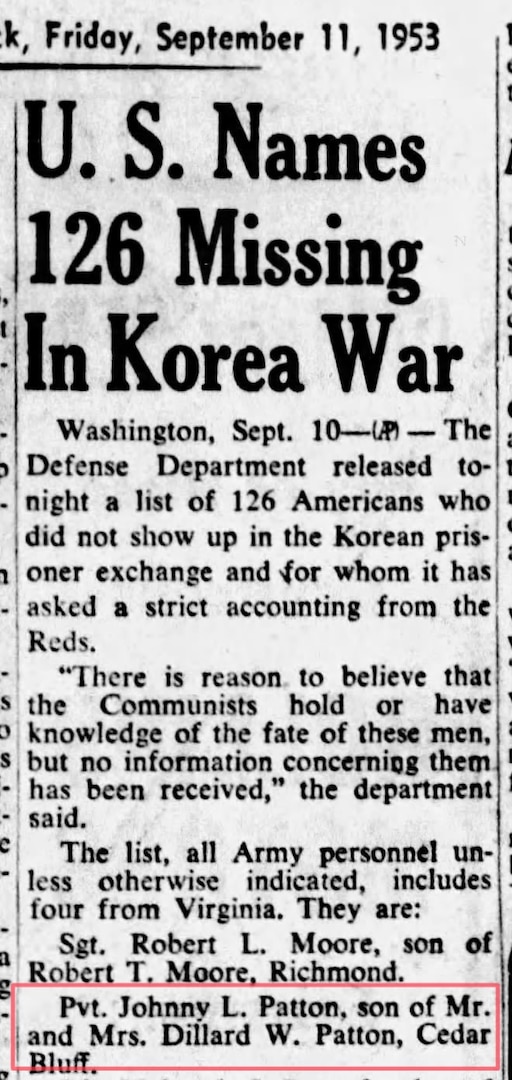 U.S. Army Cpl. Marvin S. Patton