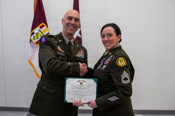 Purple Heart ceremony honors retired Army Reserve medic’s service and sacrifice