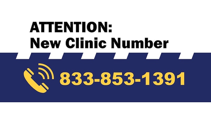 call 833-853-1391 to schedule appointments.