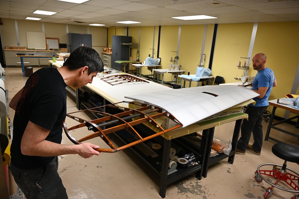 Bleriot Monoplane in restoration process.
