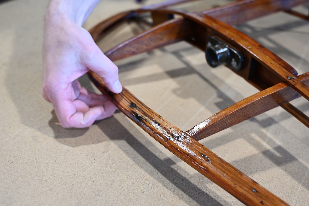 Bleriot Monoplane in restoration process.