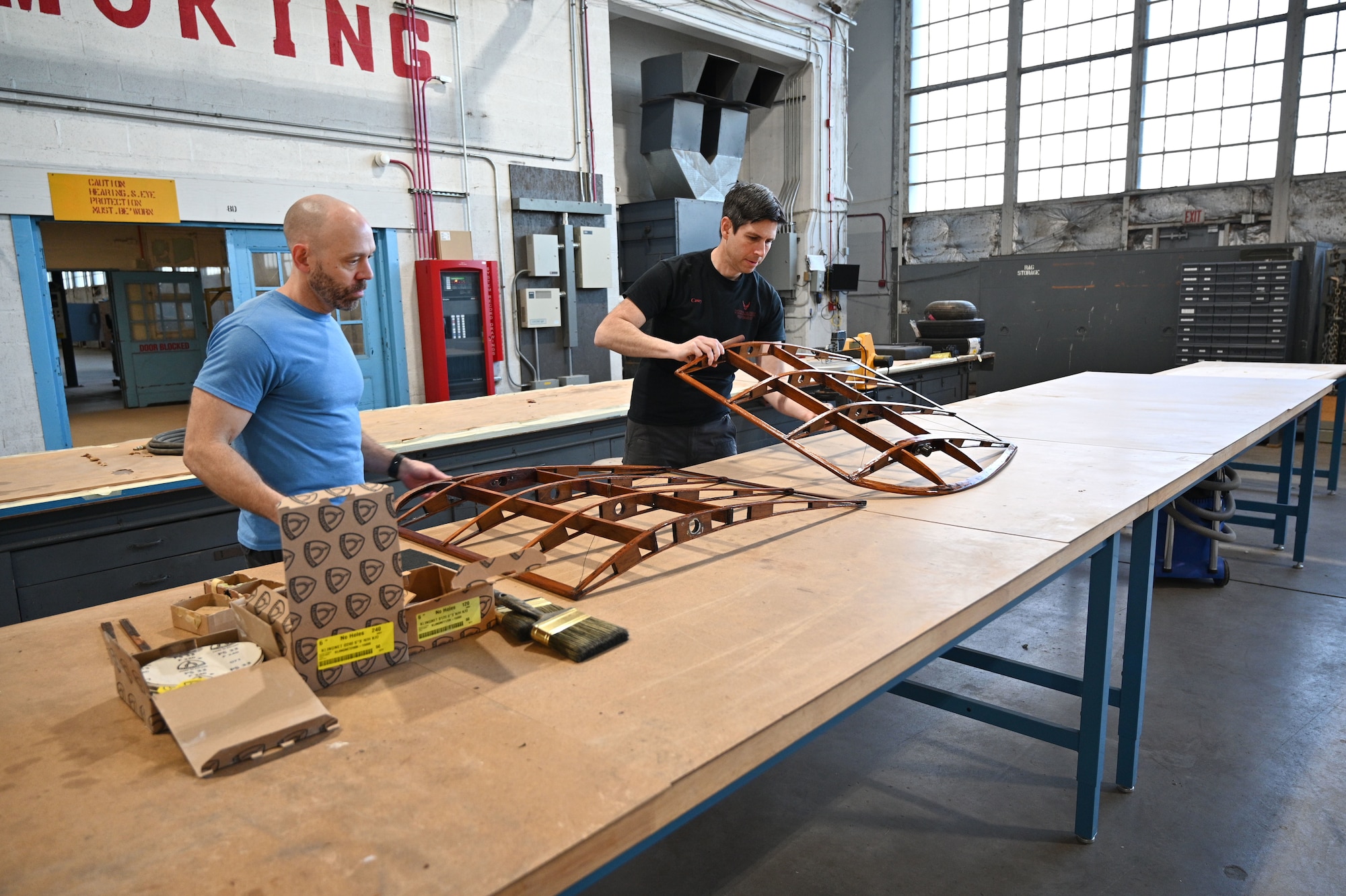 Bleriot Monoplane in restoration process.