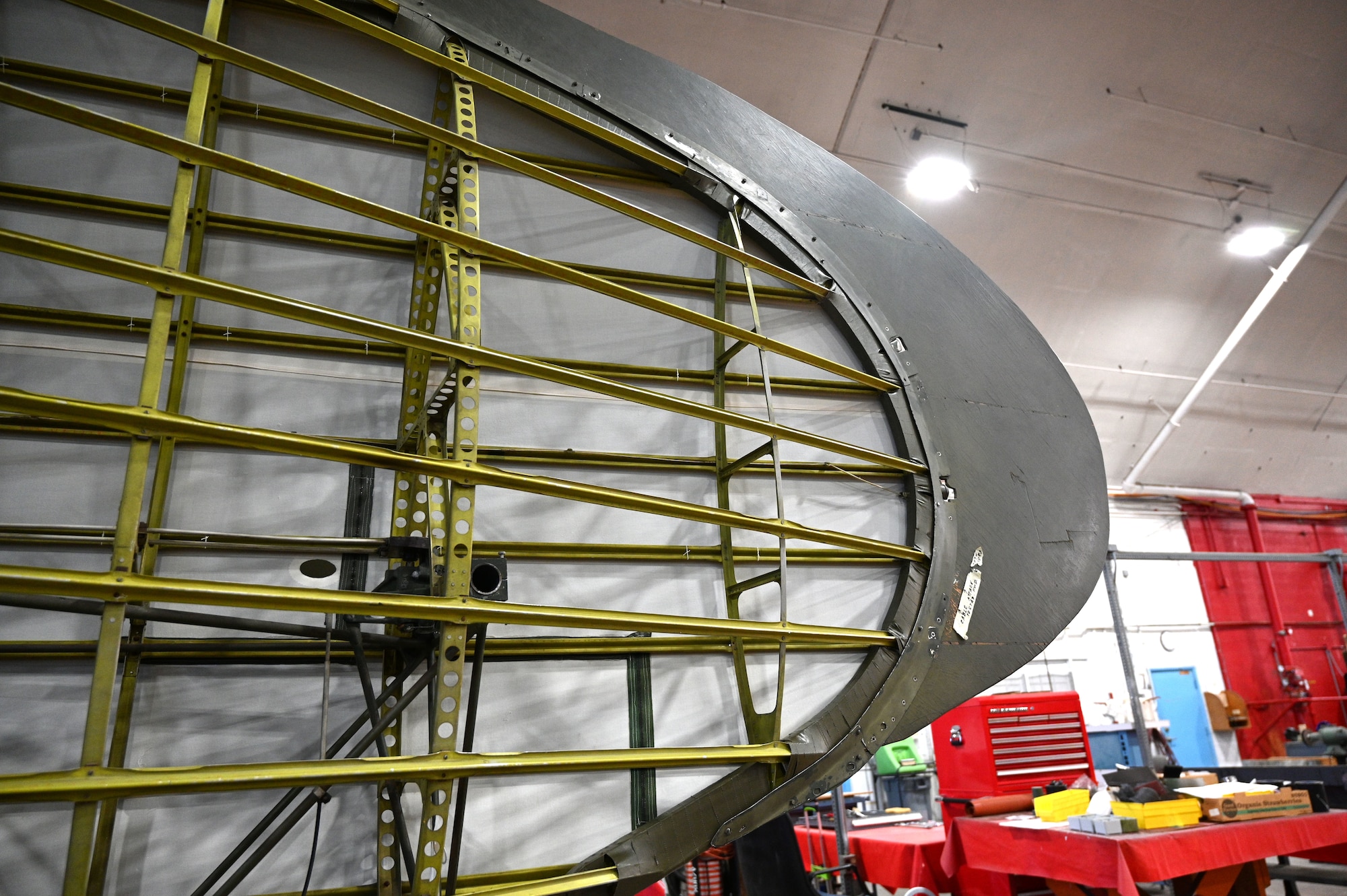 Kellett XR-8 Helicopter in restoration process.