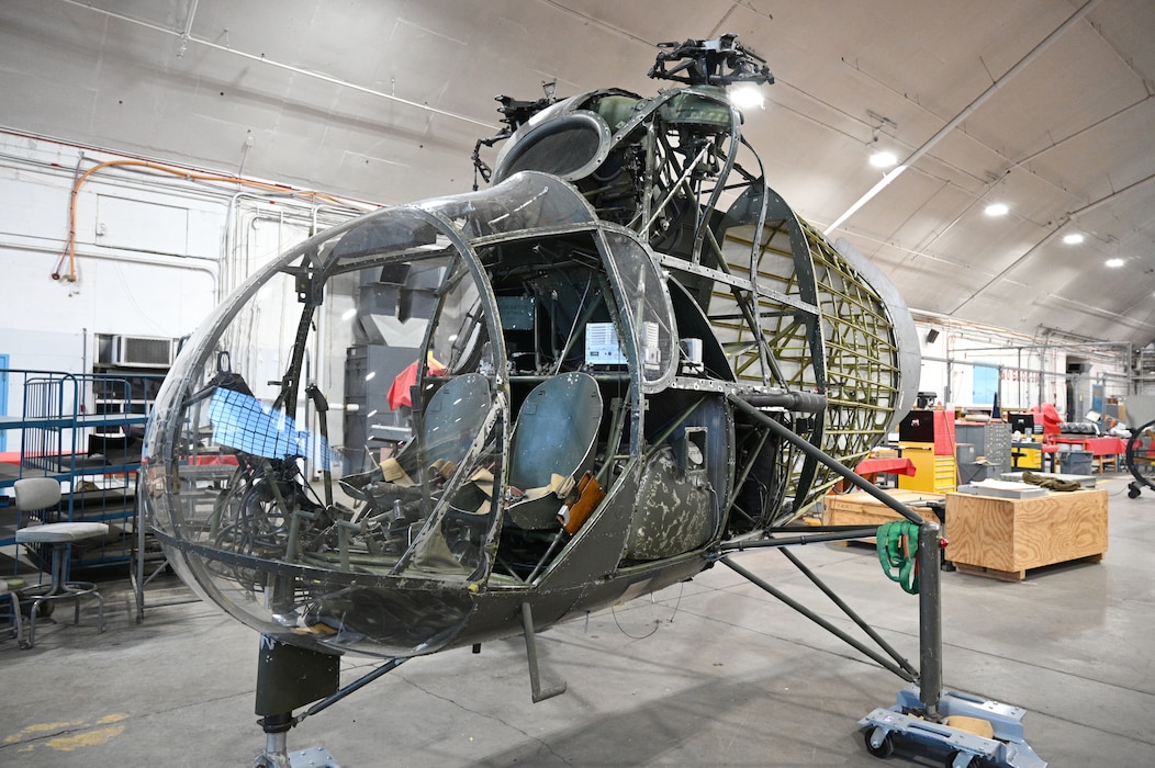 Kellett XR-8 Helicopter in restoration process.
