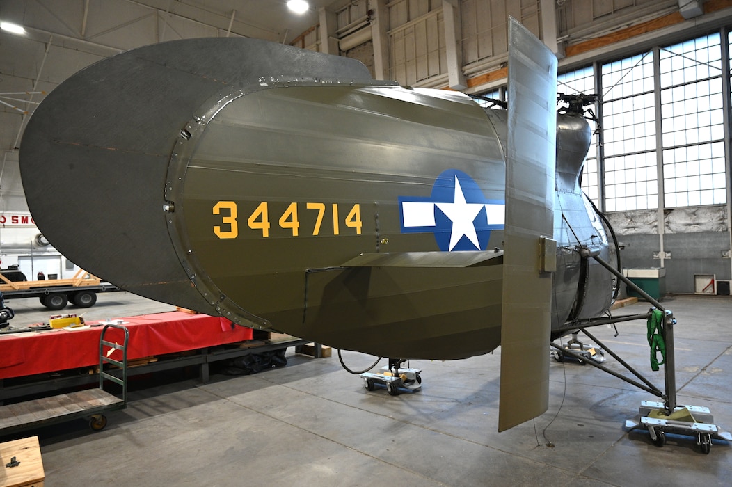 Kellett XR-8 Helicopter in restoration process.
