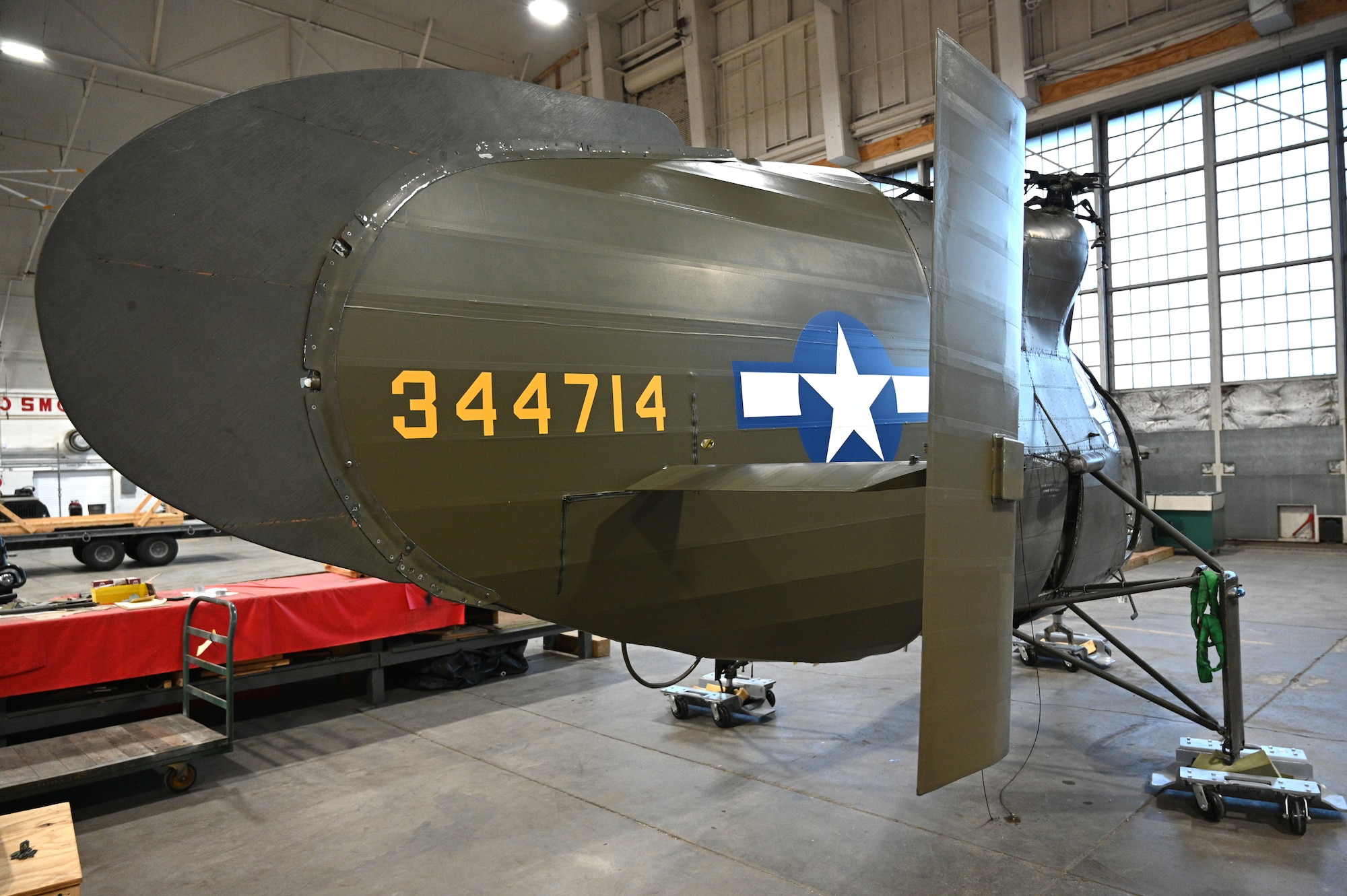 Kellett XR-8 Helicopter in restoration process.