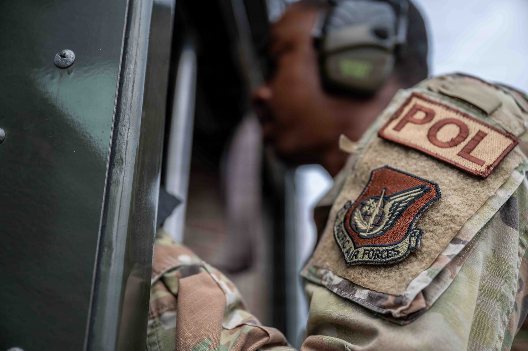 airman wears a patch