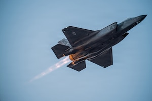 F-35A taking off