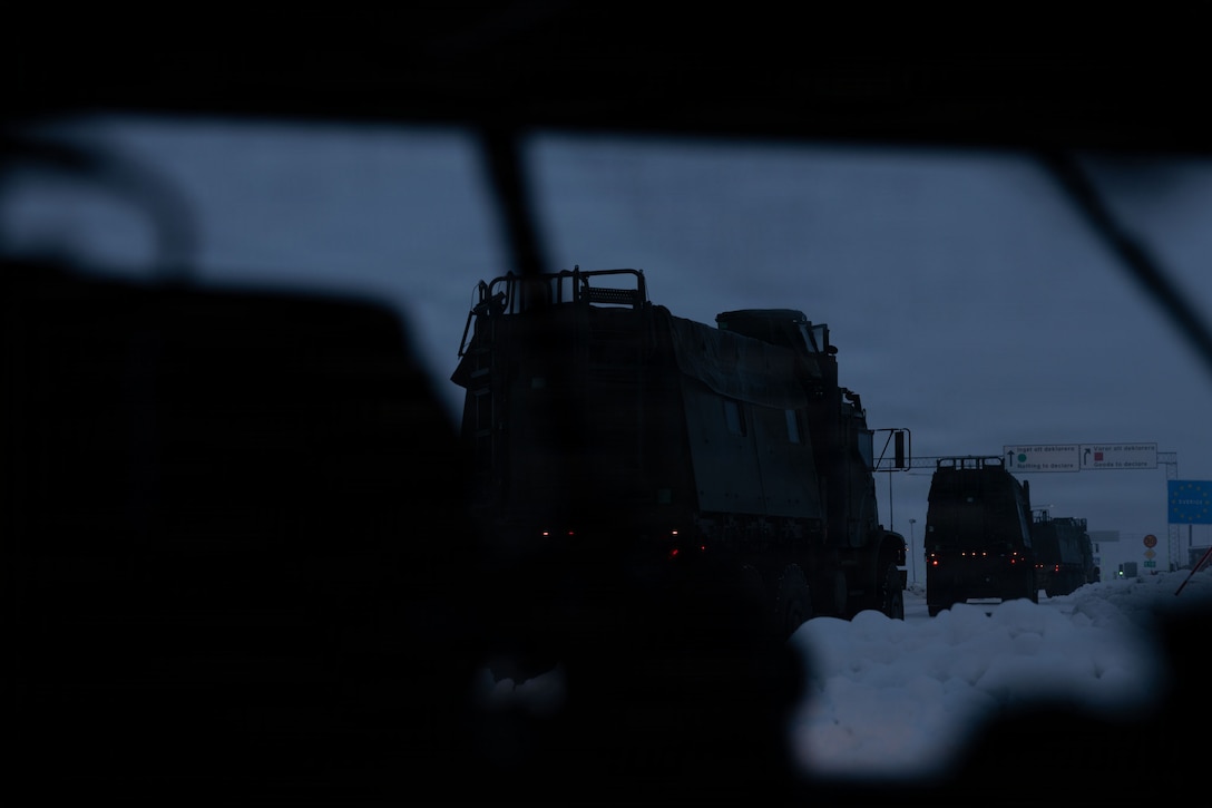CORE 26| Reserve Marines Conduct Convoy Operations to the Swedish Border for Exercise Cold Response 26